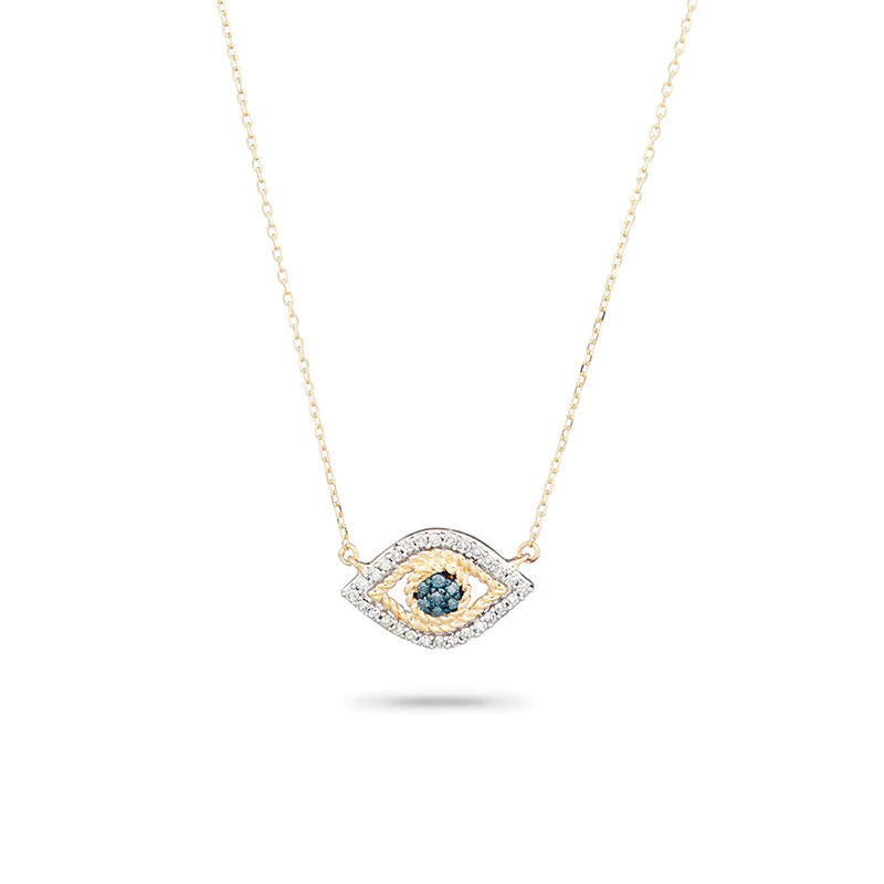 'Adina Reyter' Tiny Pave Evil Eye Necklace